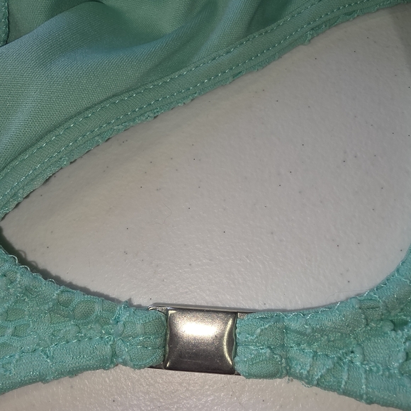 Lane Bryant Mint Lace Fit & Flare Dress Size 18 Sleeveless Lined NWT Plus Size - Picture 3 of 9